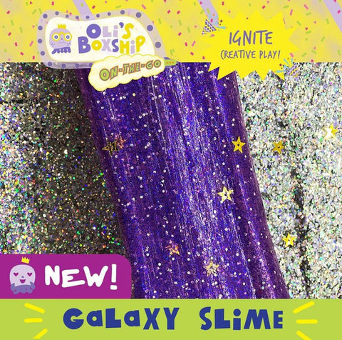 Galaxy Glow-in-the-Dark Slime On-the-Go