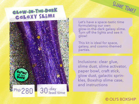 Glowing Galaxy Slime